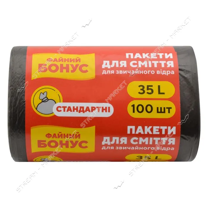 Пакет для мусора Бонус 35л 100шт