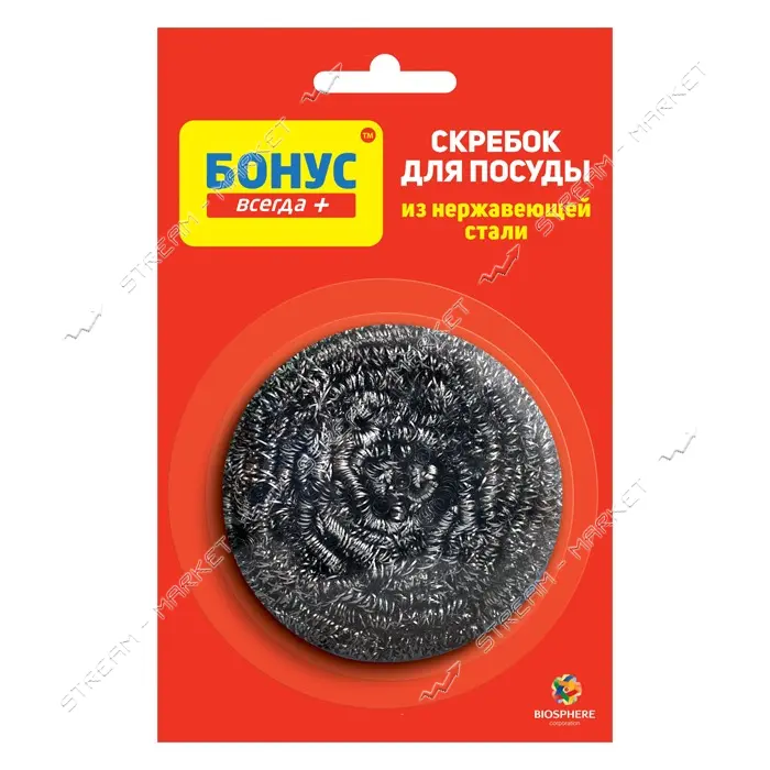 Скребок кухонный Бонус металлический 1шт