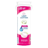 Диски ватные косметические Lady Cotton 100шт