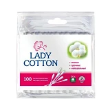 Палочки ватные Lady Cotton в пакете 100шт                                                           