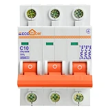 Автомат трехполюсный Acko Ecohome ECO-3/10 серия С 10А 4.5kA                                        