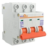 Автомат трехполюсный Acko Ecohome ECO-3/25 серия С 25А 4.5kA