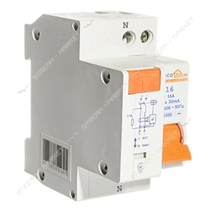 Дифференциальный автомат Ecohome Eco 2х16A/30мА                                                     