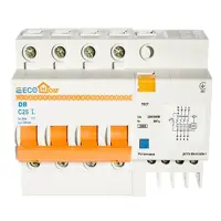 Дифференциальный автомат Ecohome Eco 4х25A/30мА                                                     