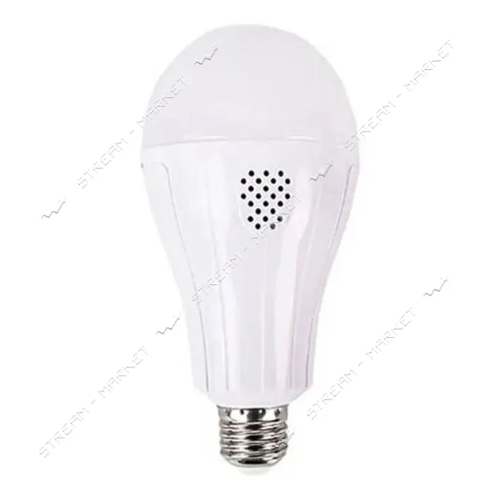 Лампа светодиодная LED аккумуляторная 20W E27 220V 6500K зарядка от сети когда включена             