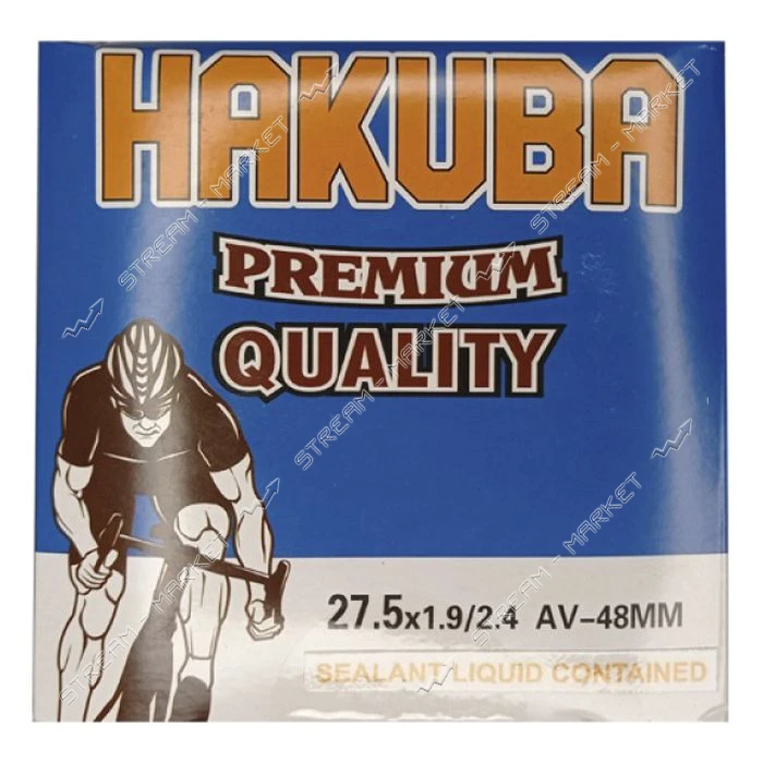 Камера велосипедная 27.5x1.9/2.4 Hakuba AV48 антипрокол