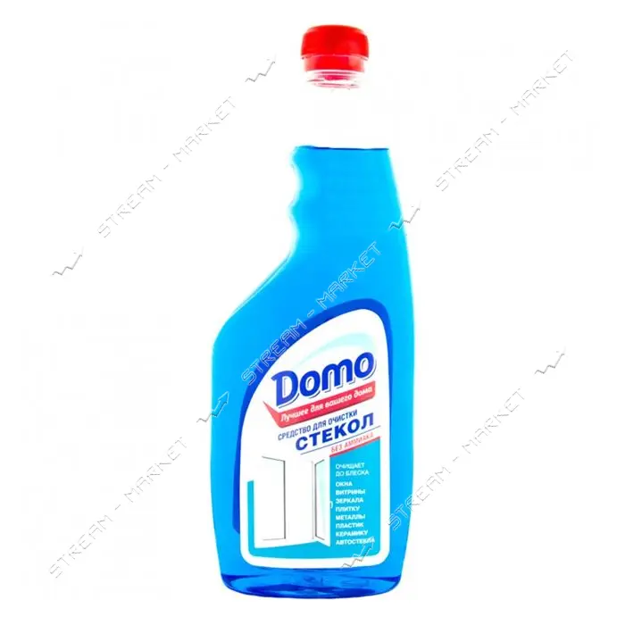 Средство для очистки стекол Domo Blue флакон сменный 525мл                                          