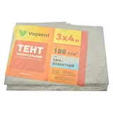 Тент водонепроницаемый 180гр/м2 3х4м серо-синий Китай                                               