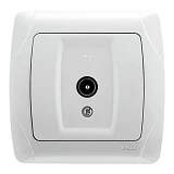 Розетка проходная Viko 1060 СARMEN белая