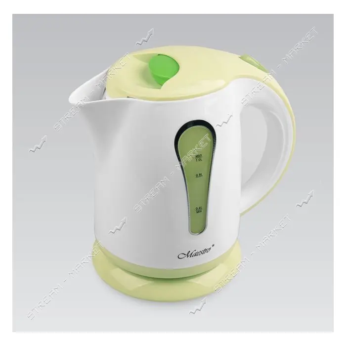 Электрочайник Maestro MR-028-GREEN пластик 1000Вт 1л                                                