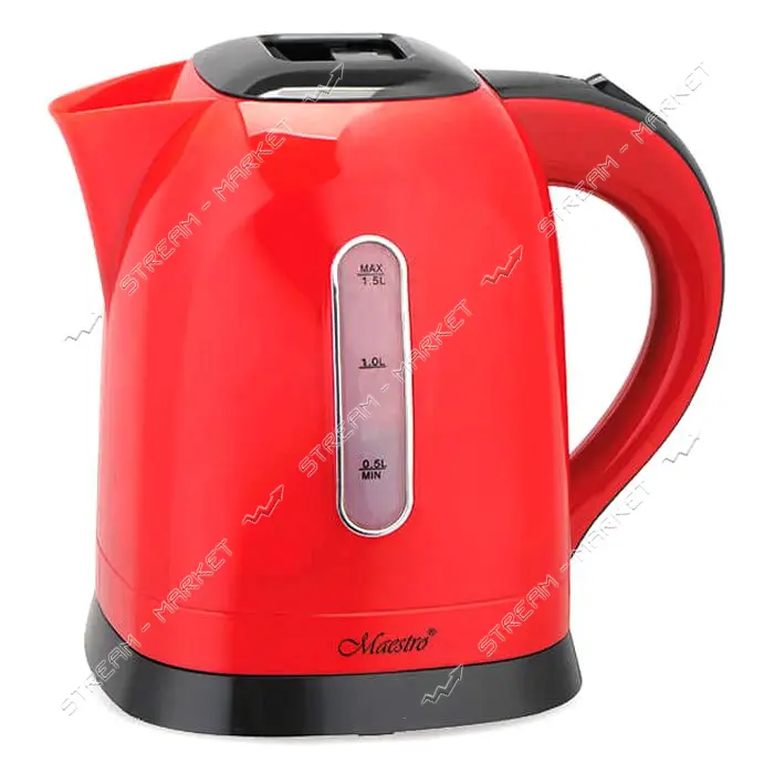 Электрочайник Maestro MR-034-RED пластик 1850-2200Вт 1.5л                                           