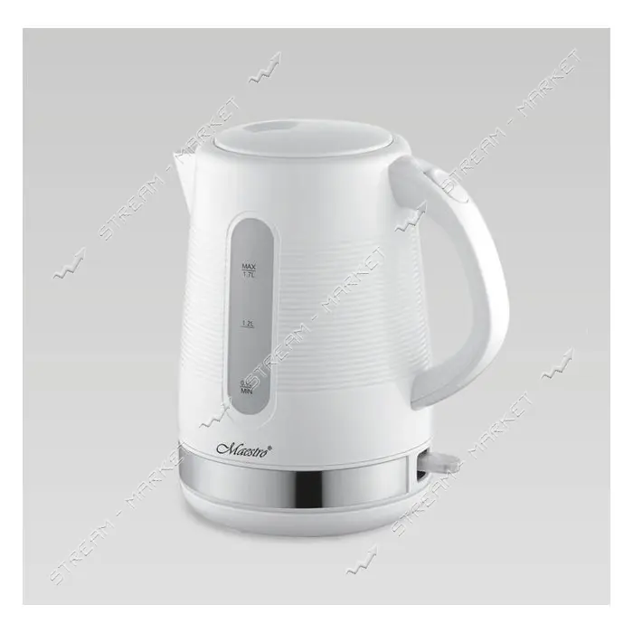Электрочайник Maestro MR-035-WHITE пластик 1850-2200Вт 1.7л