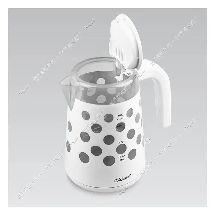 Электрочайник Maestro MR-045-WHITE пластик 1850-2200Вт 1.7л