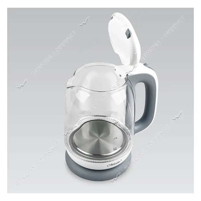 Электрочайник Maestro MR-056-GREY стекло 1850-2200Вт 1.7л