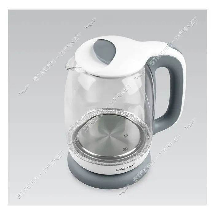 Электрочайник Maestro MR-056-GREY стекло 1850-2200Вт 1.7л
