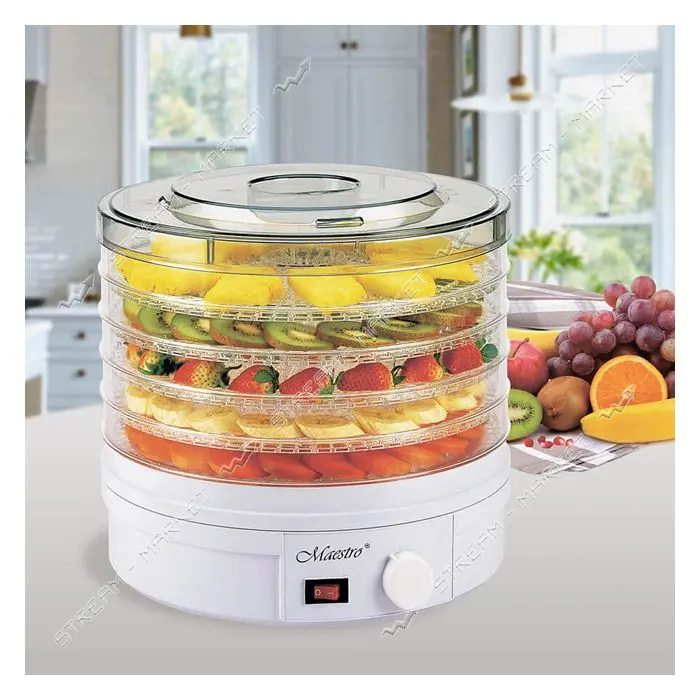 Сушка для овощей и фруктов Maestro MR-765 245Вт 5 ярусов
