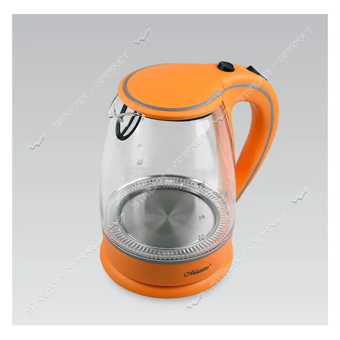 Электрочайник Maestro MR-064-ORANGE стекло 2000Вт 1.7л                                              