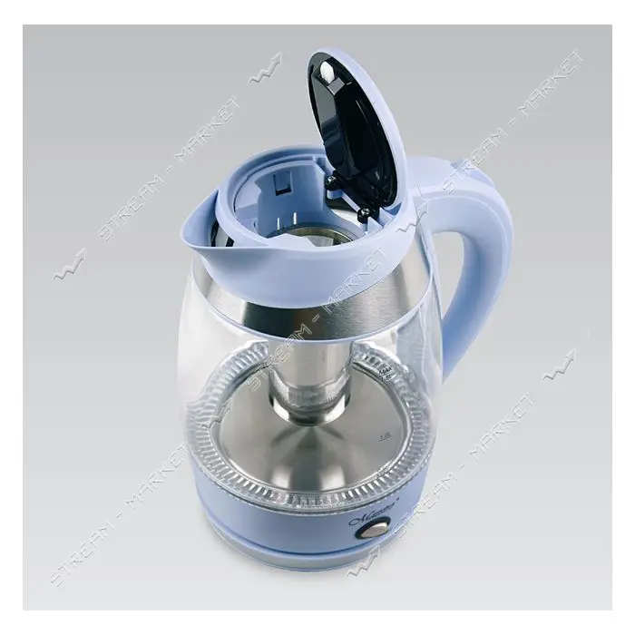 Электрочайник Maestro MR-065-BLUE стекло 1850-2200Вт 1.8л