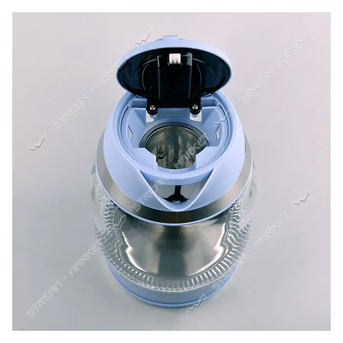 Электрочайник Maestro MR-065-BLUE стекло 1850-2200Вт 1.8л