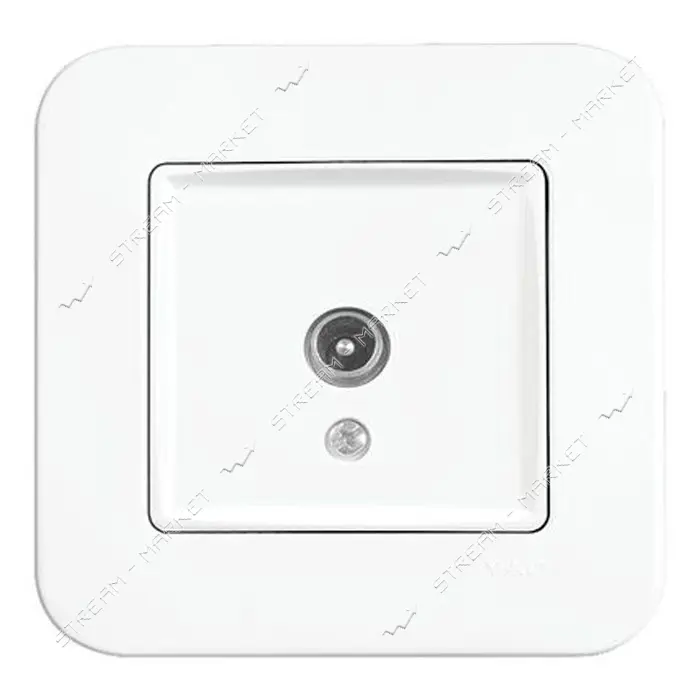 Розетка Viko 0010 ROLLINA ТV концевая белая