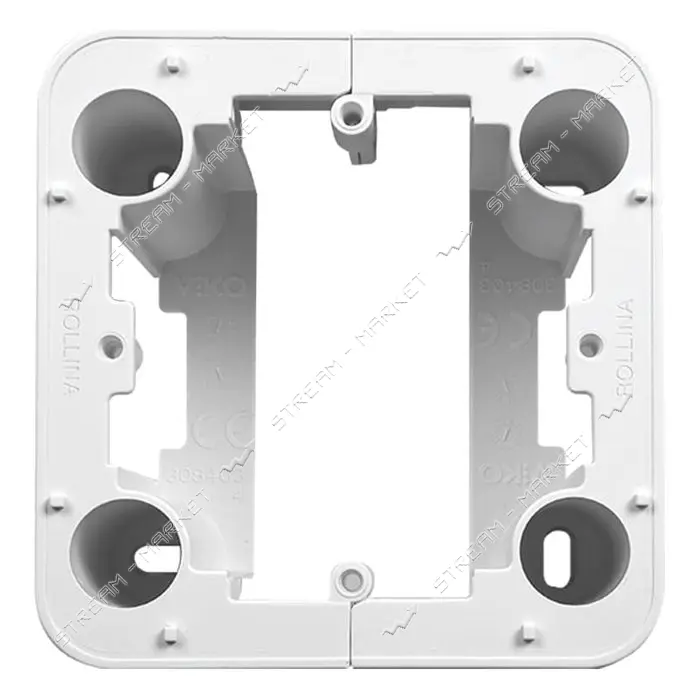 Коробка для наружного монтажа Viko 0058 ROLLINA белая                                               