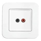 Аудиорозетка Viko 0037 ROLLINA белая