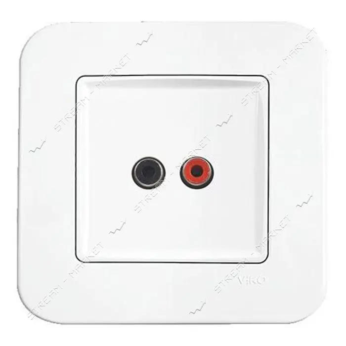 Аудиорозетка Viko 0037 ROLLINA белая