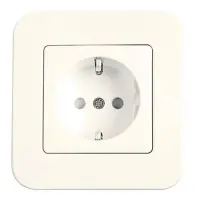 Розетка Viko 1043 ROLLINA зі шторками крем                                                          