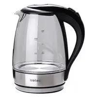 Электрочайник Metec EK-04GB 1850-2200Вт 1.7л стекло черный                                          
