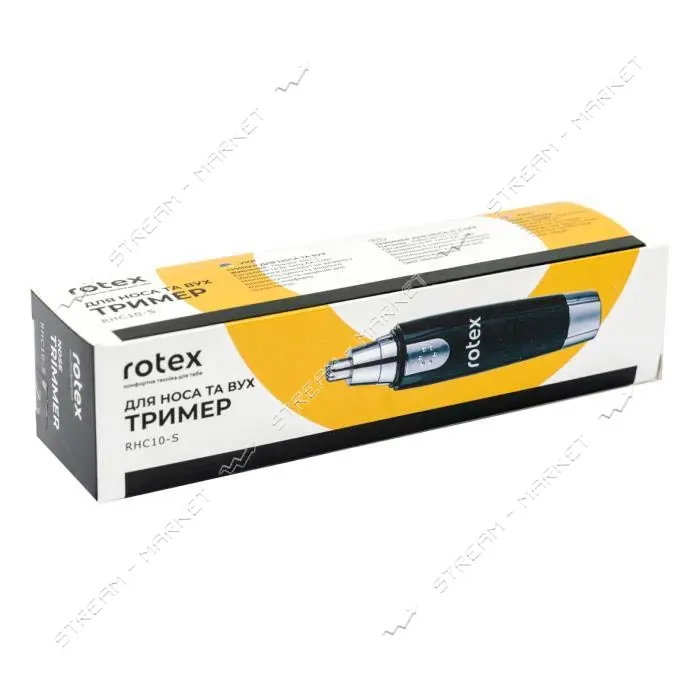 Триммер для стрижки носа и ушей Rotex RHC10-S 1.5Вт работает от батарейки