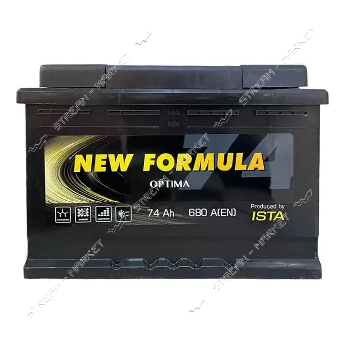 Аккумулятор New Formula Optima 74Ah Eв минус/плюс 680EN 276х175х190                                 