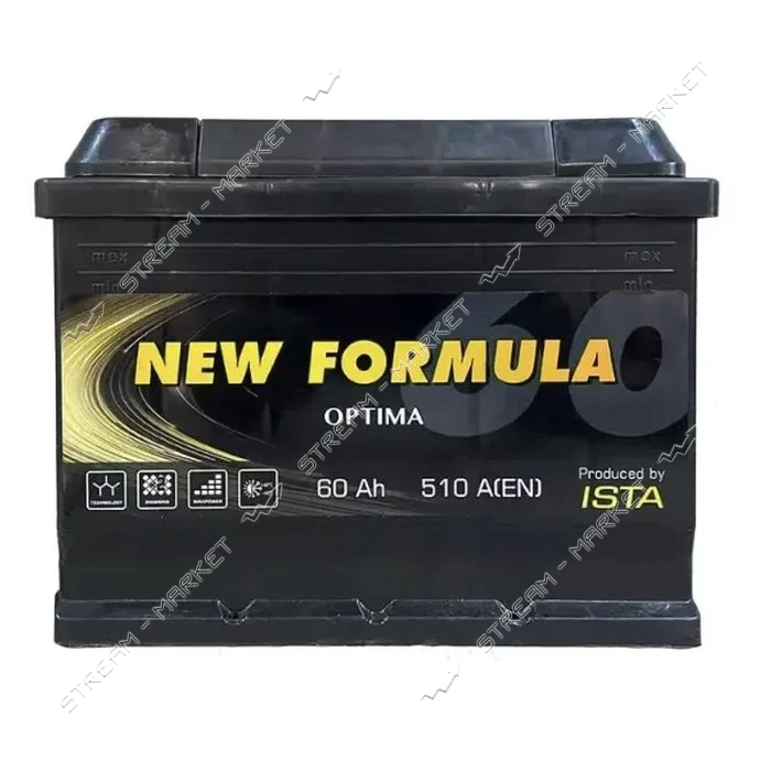 Аккумулятор New Formula Standart 60Ah минус/плюс 580EN 242х175х190                                  