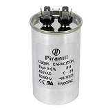 Конденсатор CBB65 15мкФ напряжение 450V, 2 клеммы, металлический