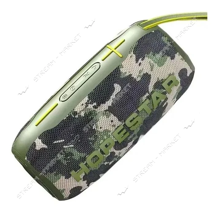 Колонка Bluetooth Hopestar H49 зелений камуфляж                                                     