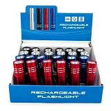 Фонарь алюминиевый от USB 2х8.5см ассорти                                                           