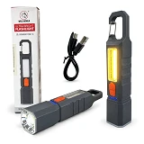 Ліхтар акумуляторний з гачком від USB 17х3.2см асорті