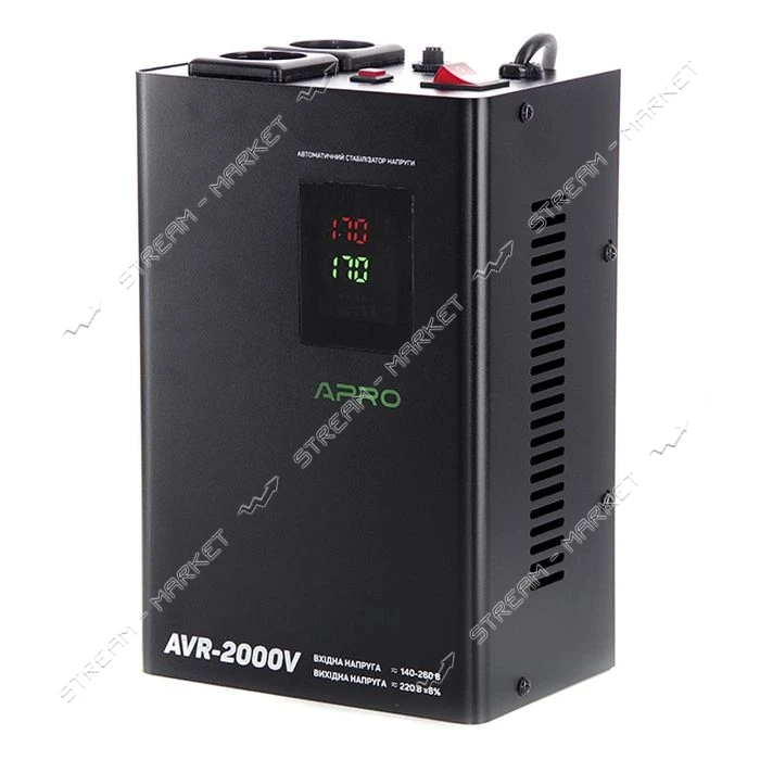 Стабилизатор напряжения APRO AVR-2000V релейный подвесной