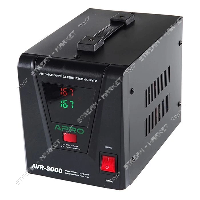 Стабилизатор напряжения APRO AVR-3000 релейный подвесной