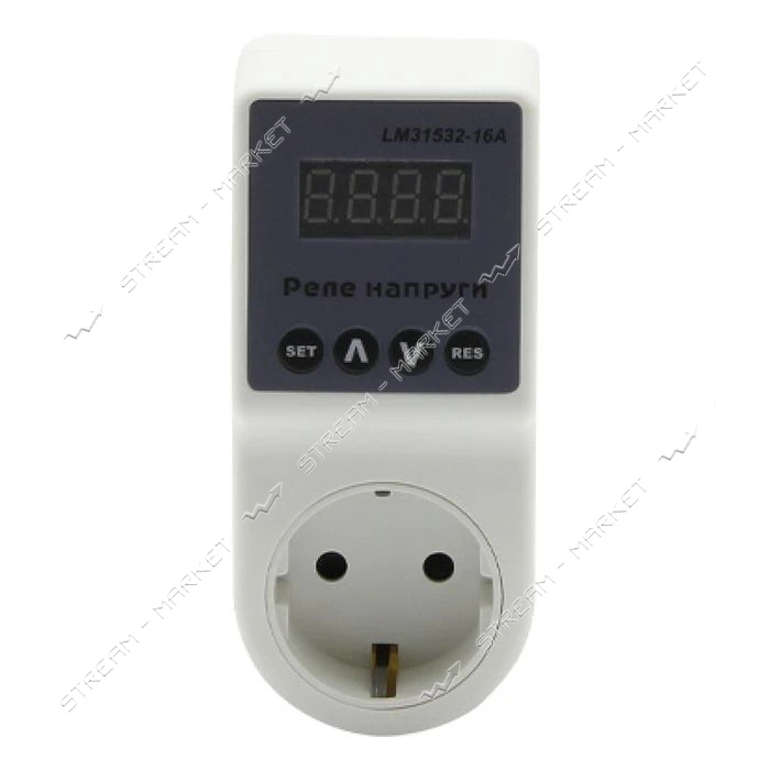 Реле напряжения Lemanso в розетку LM31532-16A Щит