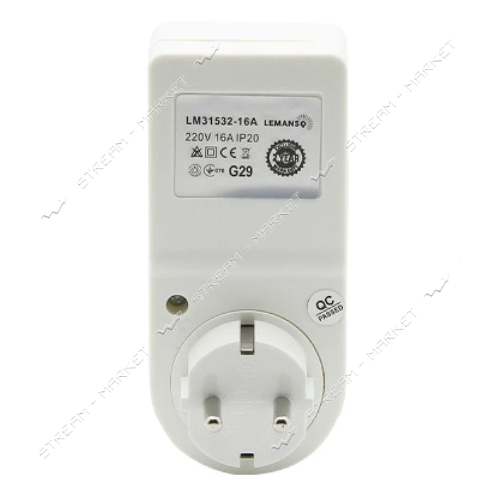 Реле напряжения Lemanso в розетку LM31532-16A Щит