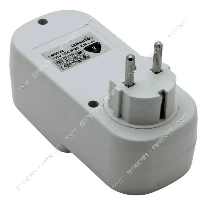 Реле напряжения Lemanso в розетку с wi-fi Умный дом Tuya LM6392-16А