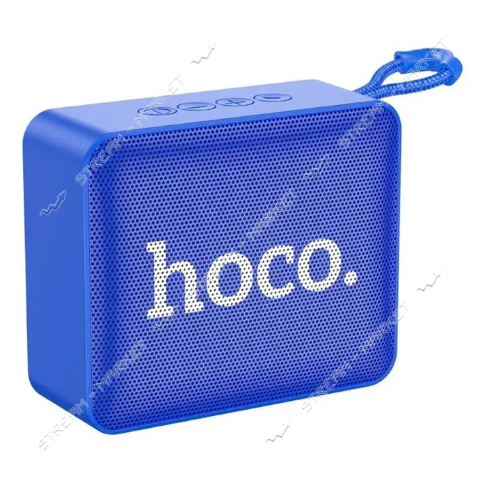 Bluetooth колонка HOCO BS51 Gold brick sports BT speaker блакитний                                  