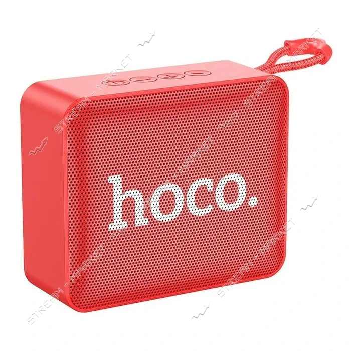 Bluetooth колонка HOCO BS51 Gold brick sports BТ speaker красный