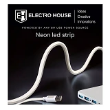 Неоновая светодиодная лента Electro house 10вт 5V 6х12мм SMD2835 96 диодов 4000К нейтральный белый