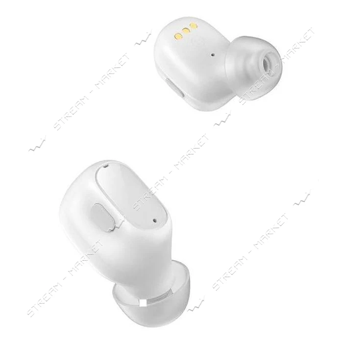 Bluetooth Навушники Baseus Encok True Wireless Earphones WM01 Plus білий