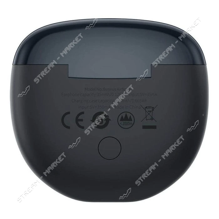 Bluetooth Навушники Baseus Encok True Wireless Earphones WM01 Plus чорний