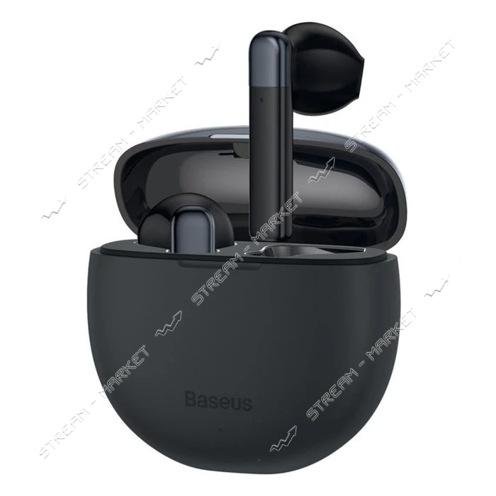 Bluetooth Навушники Baseus Encok True Wireless Earphones WM01 Plus чорний