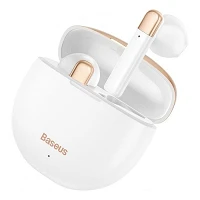 Bluetooth Навушники Baseus Encok True Wireless Earphones W2 білий