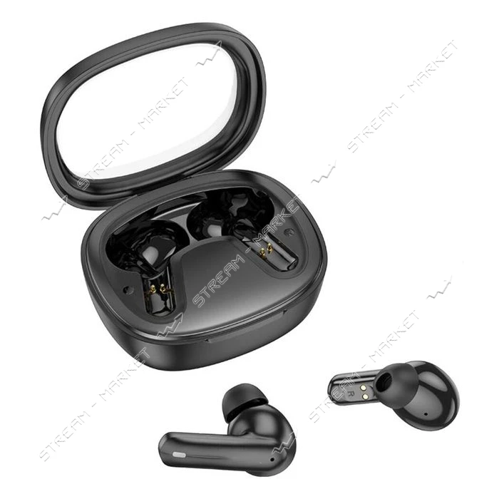 Bluetooth Навушники HOCO EQ6 Shadow true wireless BT headset чорний