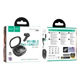 Bluetooth Навушники HOCO EQ6 Shadow true wireless BT headset чорний